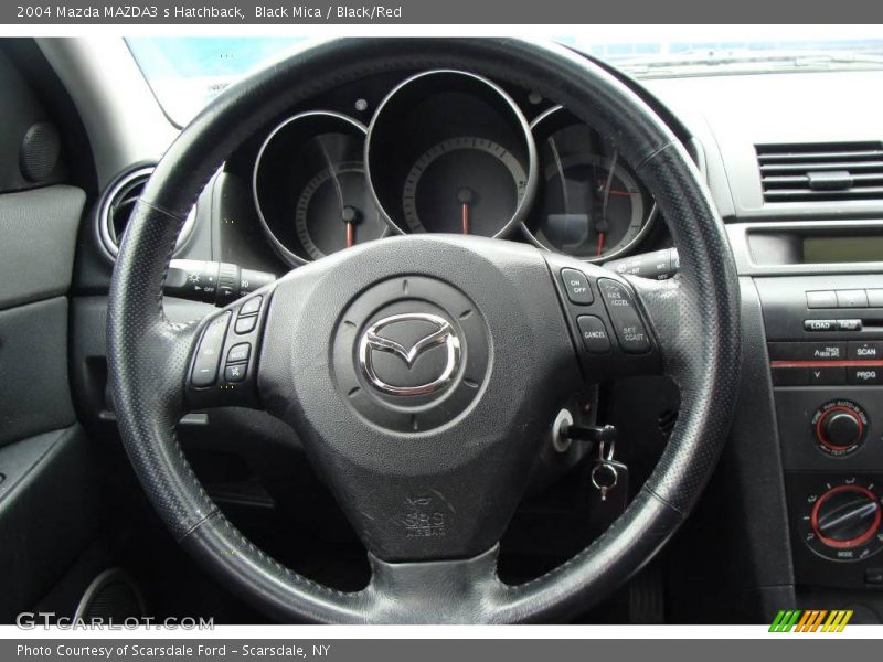 Black Mica / Black/Red 2004 Mazda MAZDA3 s Hatchback
