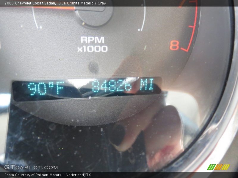 Blue Granite Metallic / Gray 2005 Chevrolet Cobalt Sedan