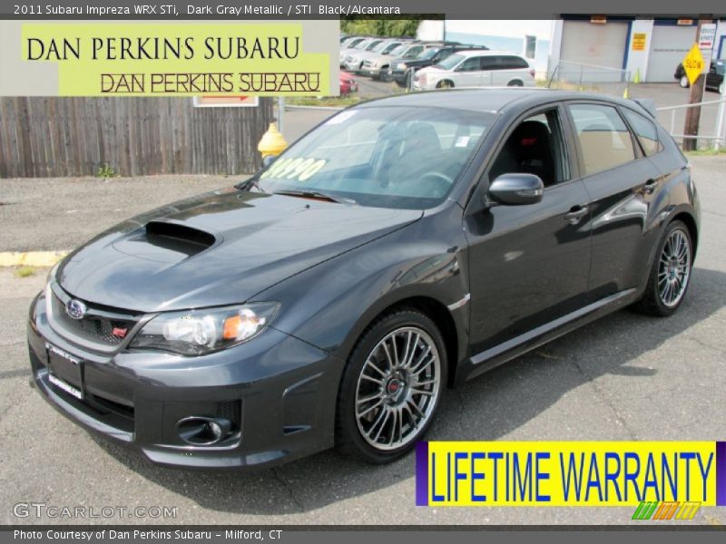 Dark Gray Metallic / STI  Black/Alcantara 2011 Subaru Impreza WRX STi