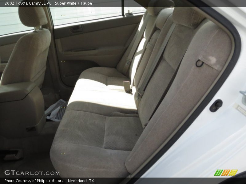 Super White / Taupe 2002 Toyota Camry LE V6