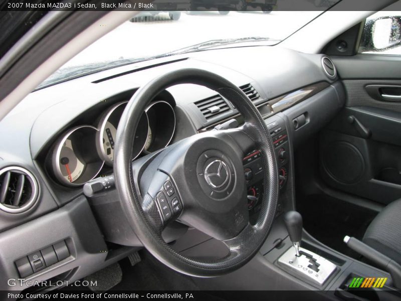Black Mica / Black 2007 Mazda MAZDA3 i Sedan