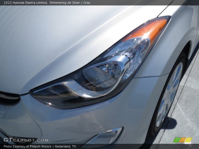 Shimmering Air Silver / Gray 2013 Hyundai Elantra Limited