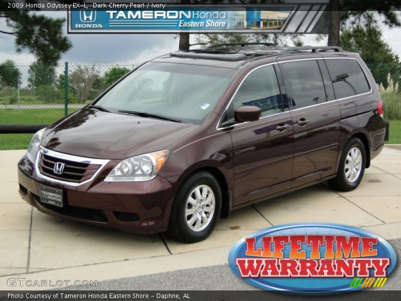 Dark Cherry Pearl / Ivory 2009 Honda Odyssey EX-L