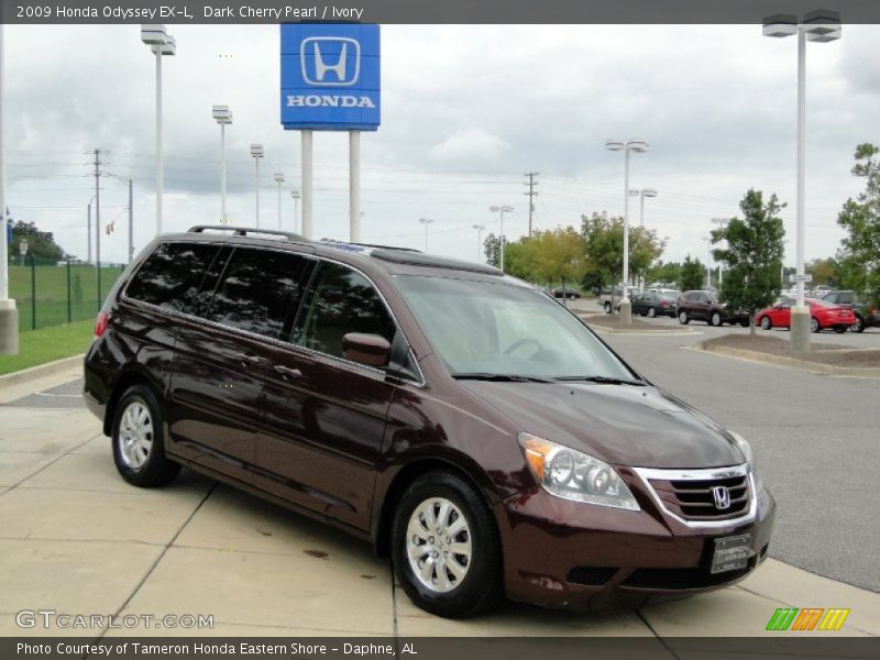 Dark Cherry Pearl / Ivory 2009 Honda Odyssey EX-L