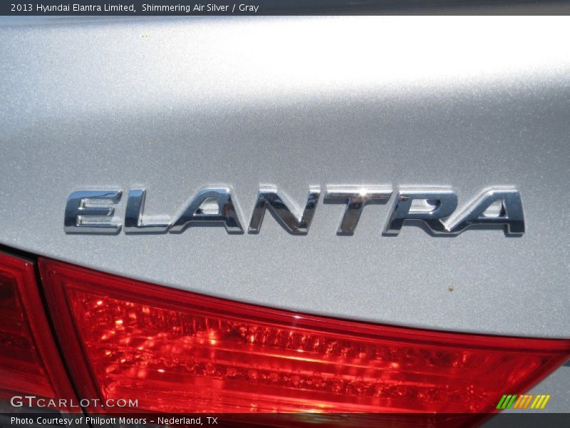 Shimmering Air Silver / Gray 2013 Hyundai Elantra Limited