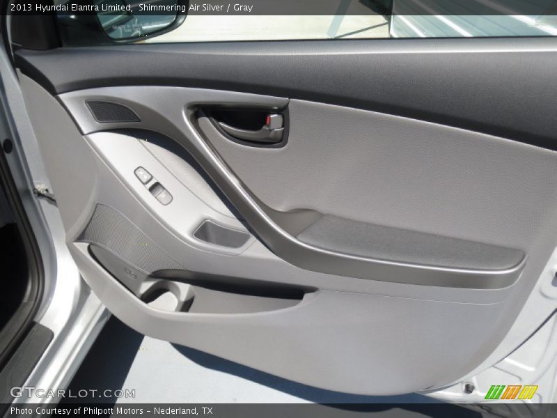 Shimmering Air Silver / Gray 2013 Hyundai Elantra Limited