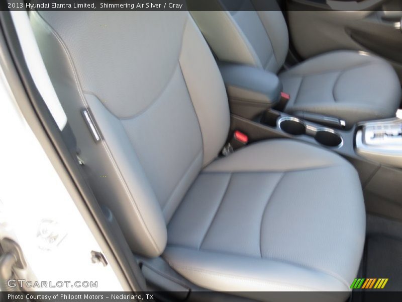 Shimmering Air Silver / Gray 2013 Hyundai Elantra Limited