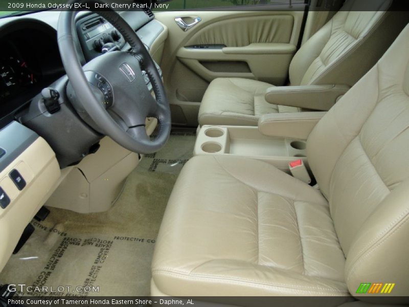 Dark Cherry Pearl / Ivory 2009 Honda Odyssey EX-L