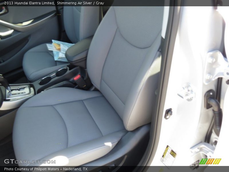 Shimmering Air Silver / Gray 2013 Hyundai Elantra Limited