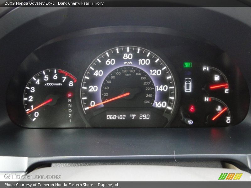 Dark Cherry Pearl / Ivory 2009 Honda Odyssey EX-L