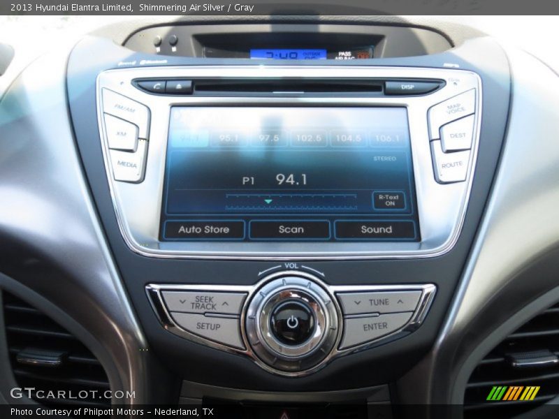 Shimmering Air Silver / Gray 2013 Hyundai Elantra Limited