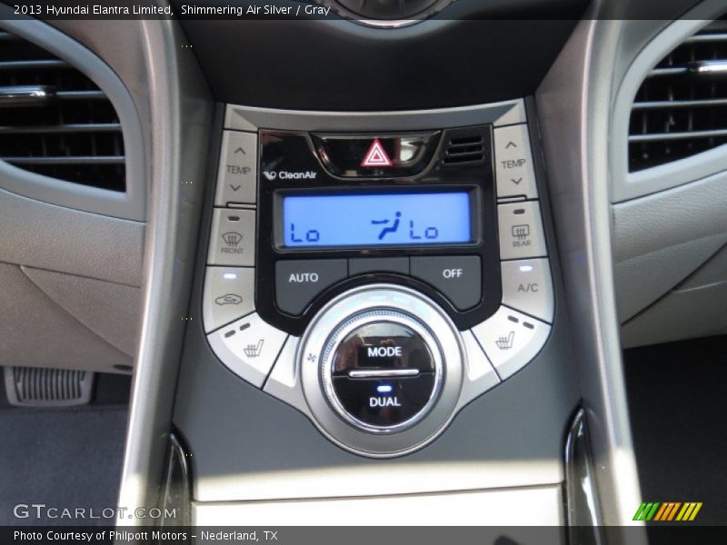 Shimmering Air Silver / Gray 2013 Hyundai Elantra Limited