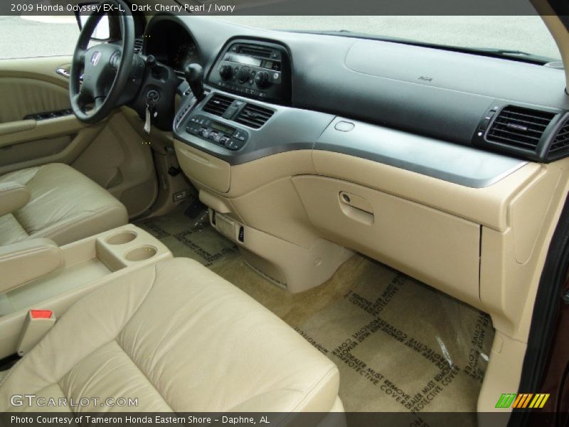 Dark Cherry Pearl / Ivory 2009 Honda Odyssey EX-L
