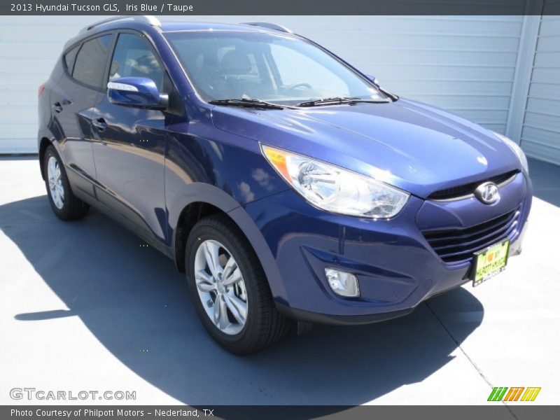 Iris Blue / Taupe 2013 Hyundai Tucson GLS