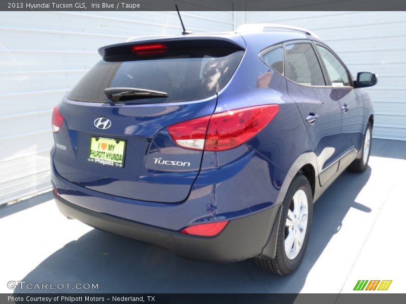 Iris Blue / Taupe 2013 Hyundai Tucson GLS