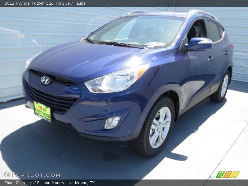 Iris Blue / Taupe 2013 Hyundai Tucson GLS
