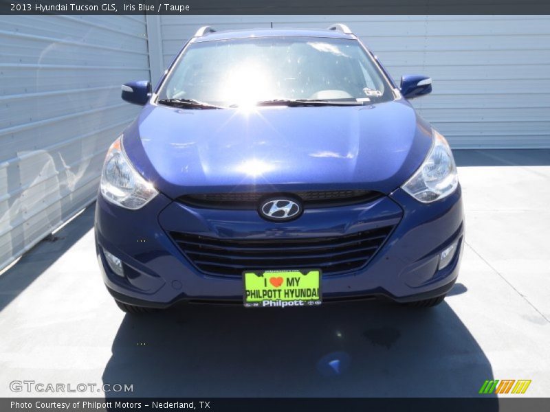 Iris Blue / Taupe 2013 Hyundai Tucson GLS