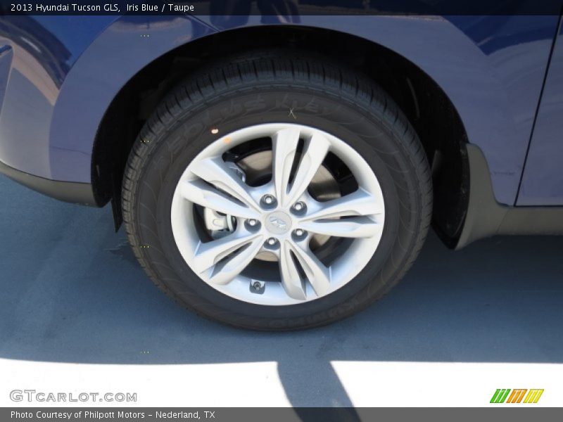 Iris Blue / Taupe 2013 Hyundai Tucson GLS