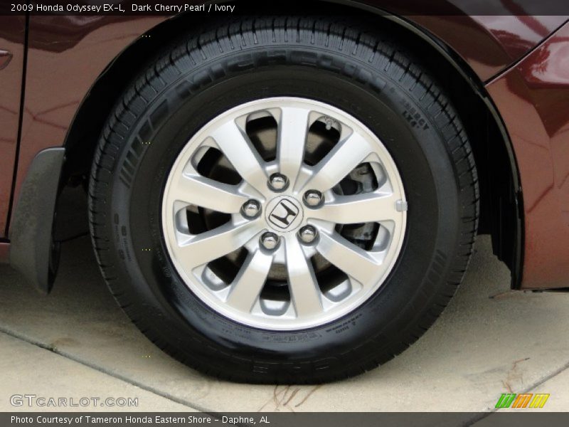 Dark Cherry Pearl / Ivory 2009 Honda Odyssey EX-L