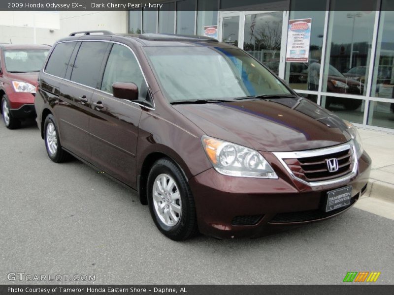 Dark Cherry Pearl / Ivory 2009 Honda Odyssey EX-L