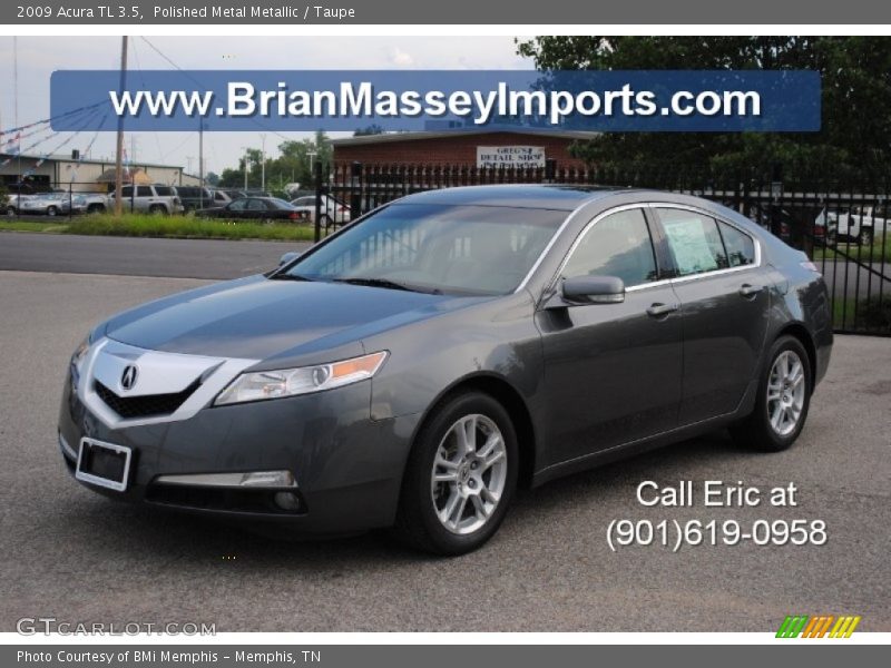 Polished Metal Metallic / Taupe 2009 Acura TL 3.5