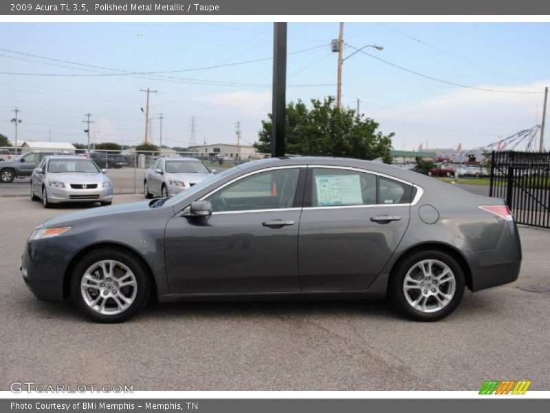 Polished Metal Metallic / Taupe 2009 Acura TL 3.5