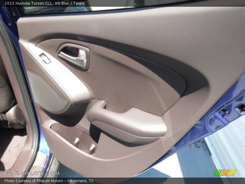 Iris Blue / Taupe 2013 Hyundai Tucson GLS
