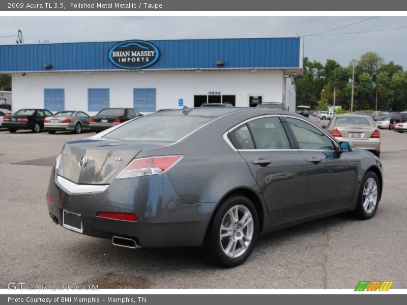 Polished Metal Metallic / Taupe 2009 Acura TL 3.5