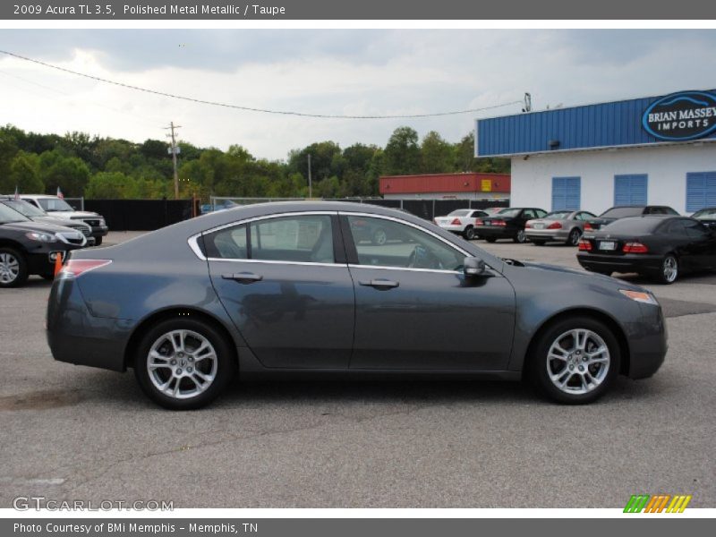Polished Metal Metallic / Taupe 2009 Acura TL 3.5