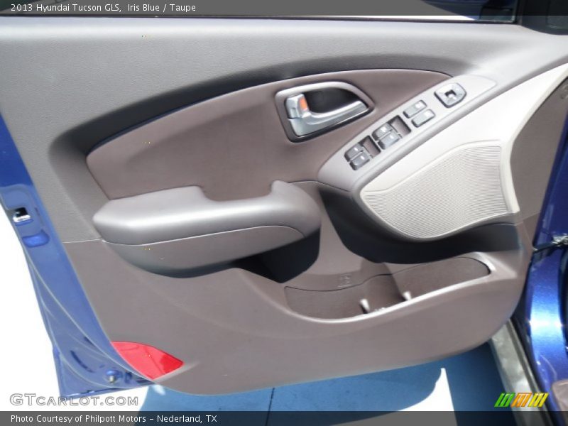 Iris Blue / Taupe 2013 Hyundai Tucson GLS