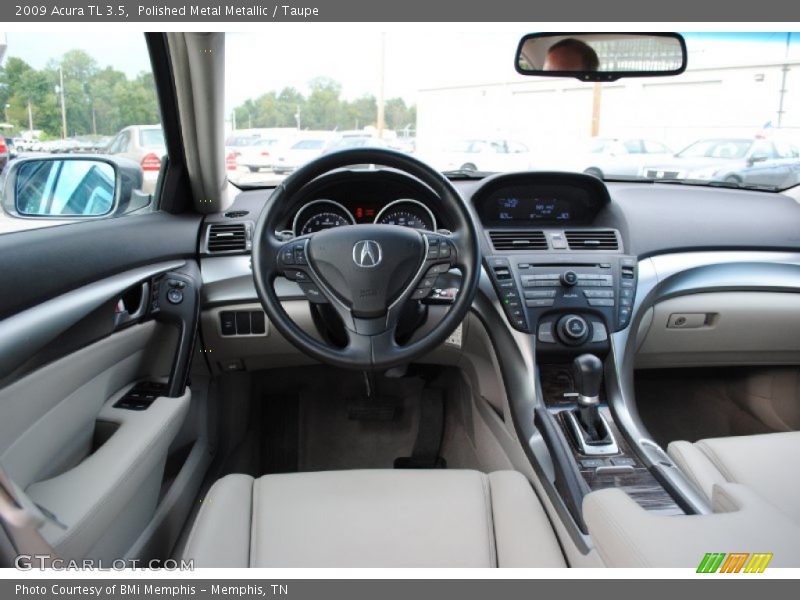 Polished Metal Metallic / Taupe 2009 Acura TL 3.5