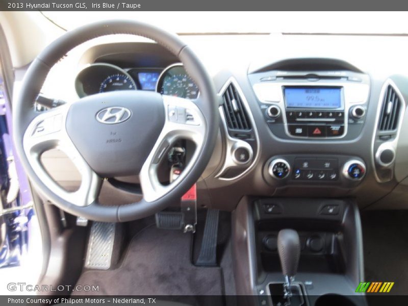 Iris Blue / Taupe 2013 Hyundai Tucson GLS