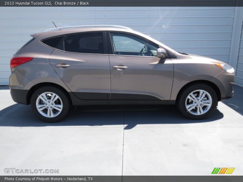 Chai Bronze / Black 2013 Hyundai Tucson GLS
