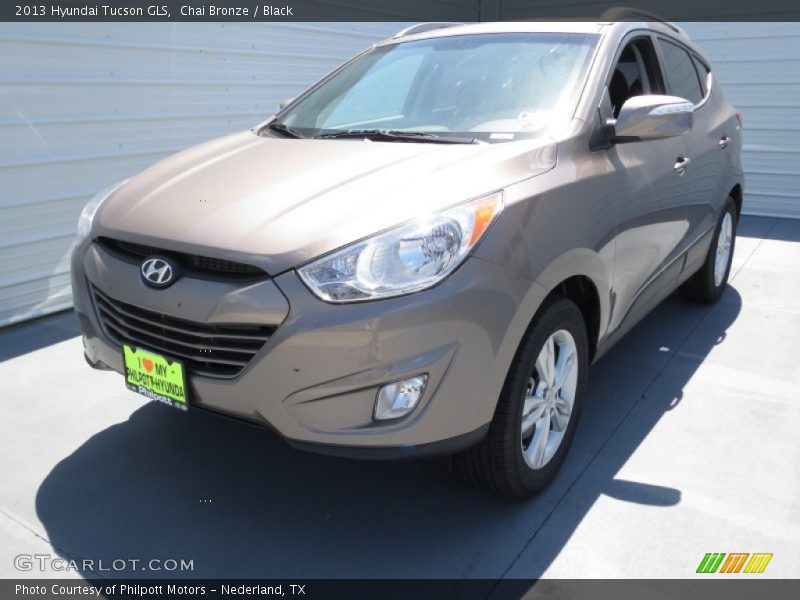 Chai Bronze / Black 2013 Hyundai Tucson GLS