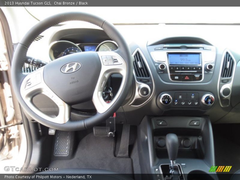 Chai Bronze / Black 2013 Hyundai Tucson GLS