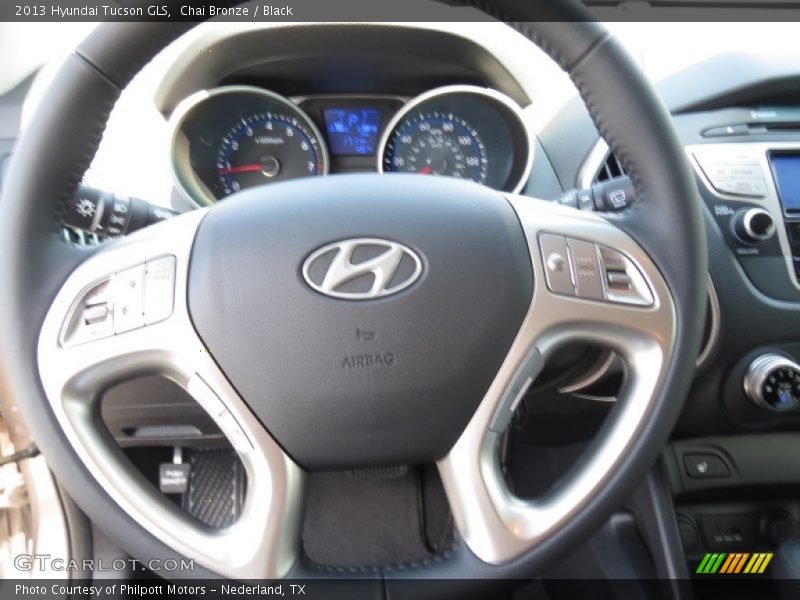 Chai Bronze / Black 2013 Hyundai Tucson GLS