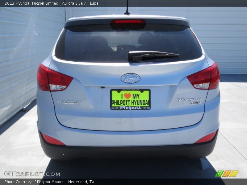 Aurora Blue / Taupe 2013 Hyundai Tucson Limited