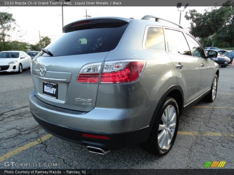 Liquid Silver Metallic / Black 2010 Mazda CX-9 Grand Touring AWD