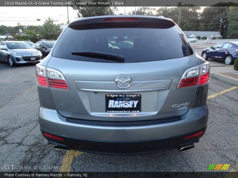 Liquid Silver Metallic / Black 2010 Mazda CX-9 Grand Touring AWD