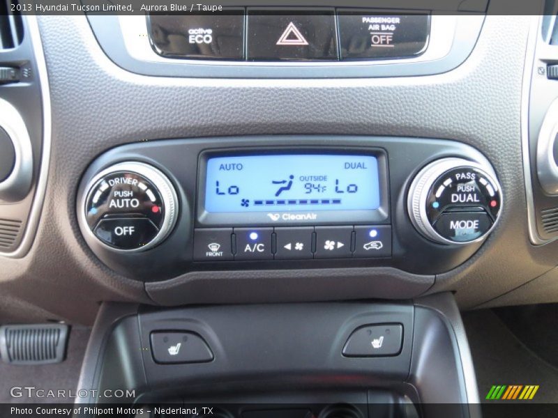 Aurora Blue / Taupe 2013 Hyundai Tucson Limited