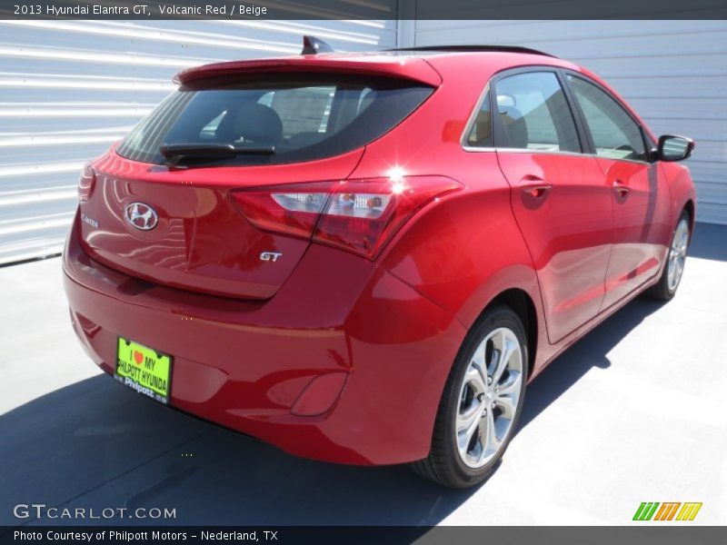 Volcanic Red / Beige 2013 Hyundai Elantra GT