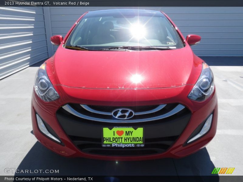Volcanic Red / Beige 2013 Hyundai Elantra GT