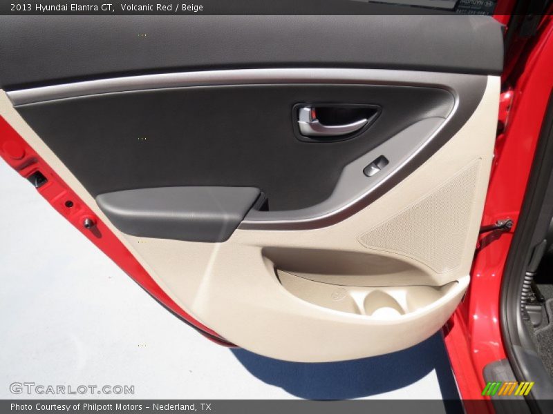Volcanic Red / Beige 2013 Hyundai Elantra GT
