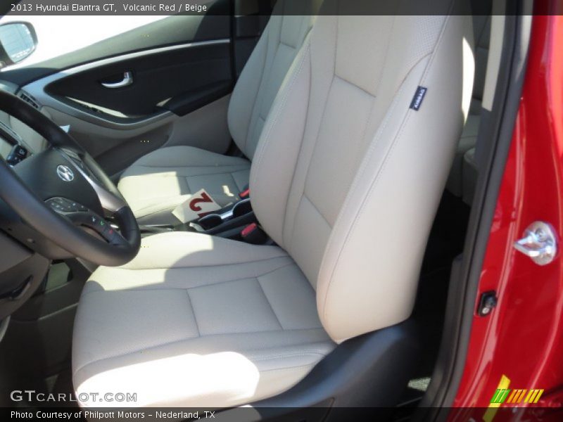 Volcanic Red / Beige 2013 Hyundai Elantra GT