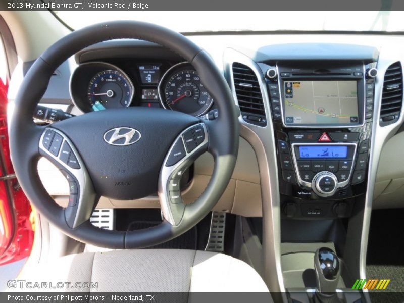 Dashboard of 2013 Elantra GT