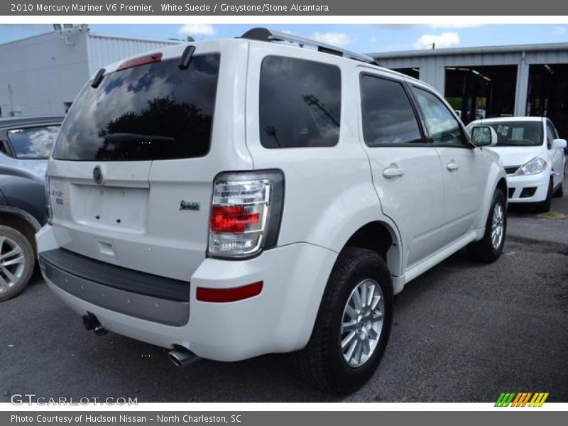 White Suede / Greystone/Stone Alcantara 2010 Mercury Mariner V6 Premier