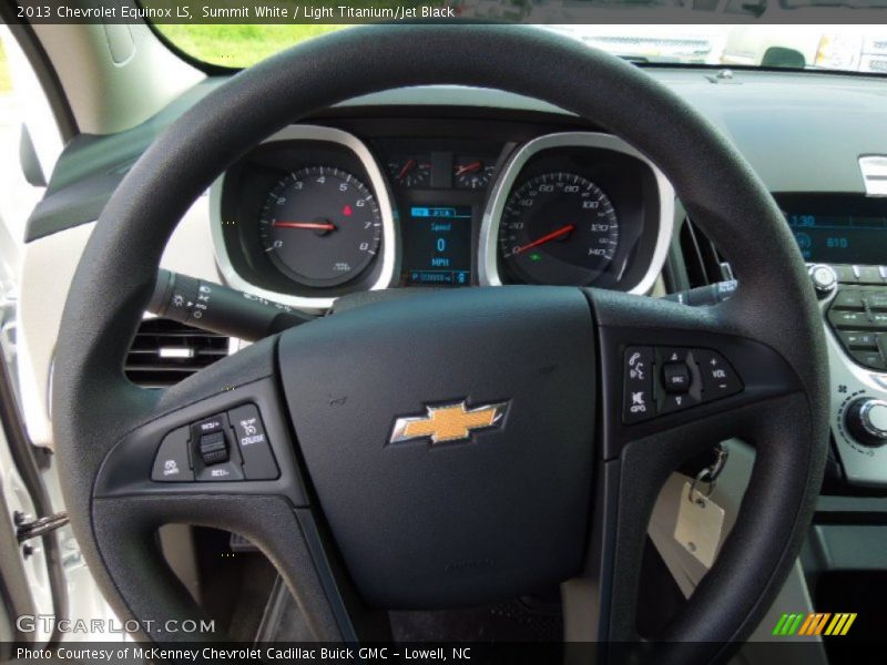 Summit White / Light Titanium/Jet Black 2013 Chevrolet Equinox LS
