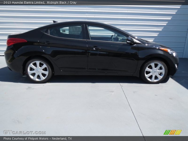 Midnight Black / Gray 2013 Hyundai Elantra Limited