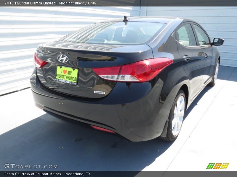 Midnight Black / Gray 2013 Hyundai Elantra Limited