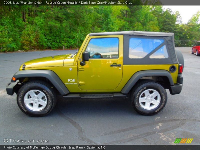 Rescue Green Metallic / Dark Slate Gray/Medium Slate Gray 2008 Jeep Wrangler X 4x4